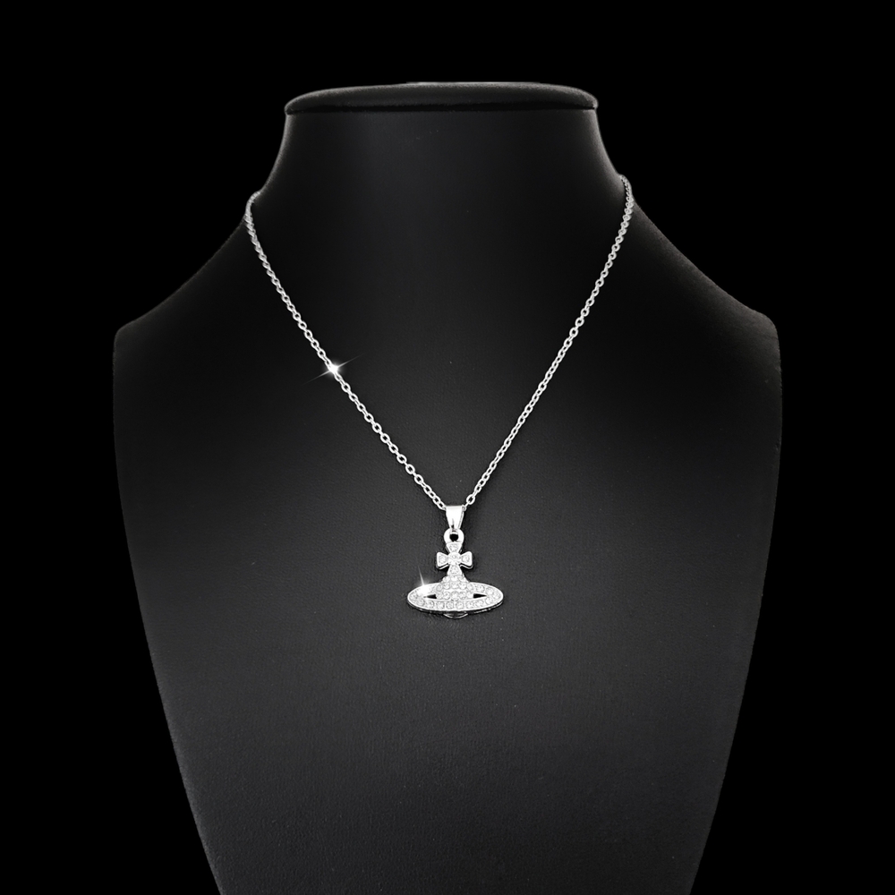 16" CRYSTAL PLANET NECKLACE